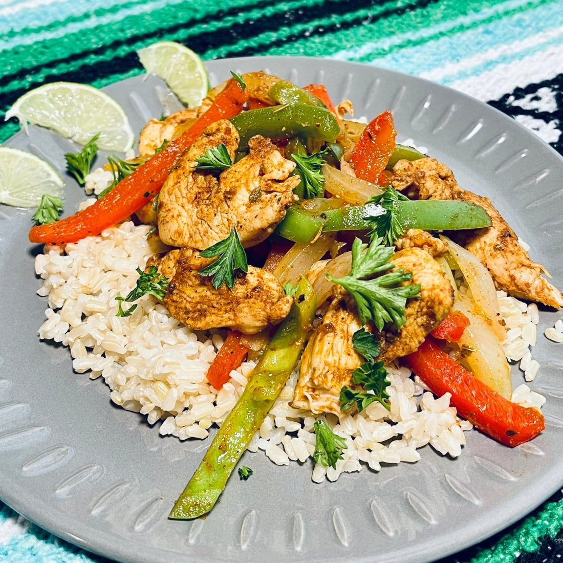 Chicken Fajitas - Turquoise Legend Natural Spice Blends of the World